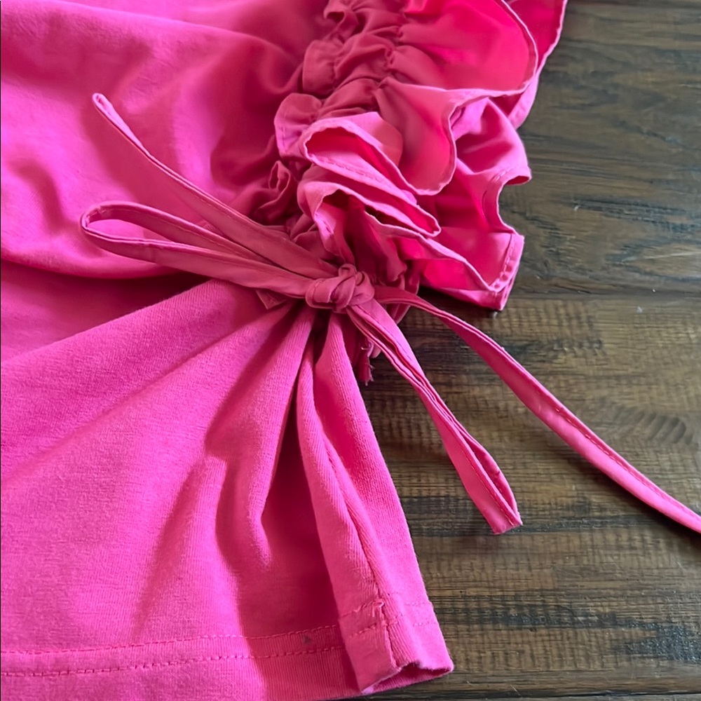 Pink Ruffle Sleeve Top - Picture 3 of 3